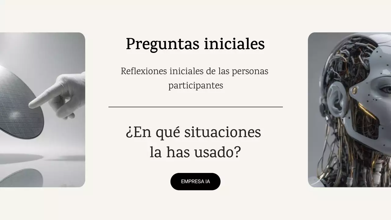 Anuncio del curso de IA moderna y azul