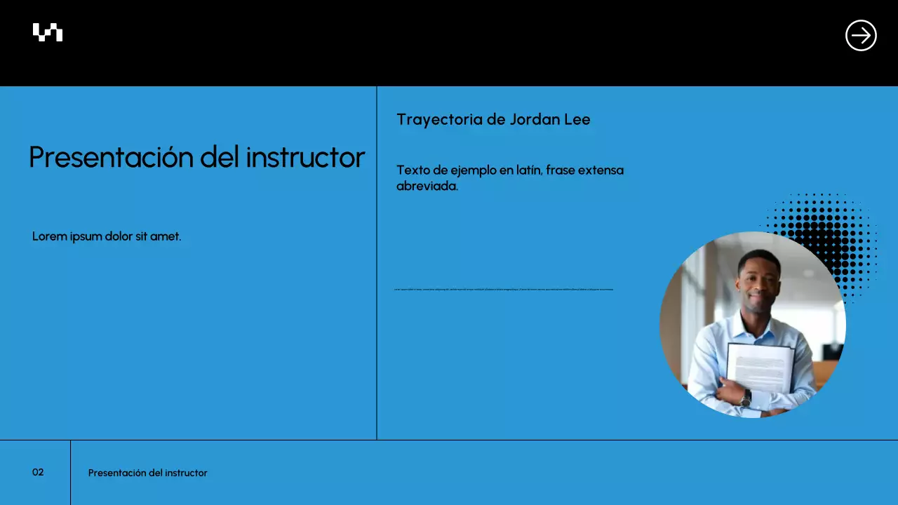 Presentación del documento del curso Blue Modern AI