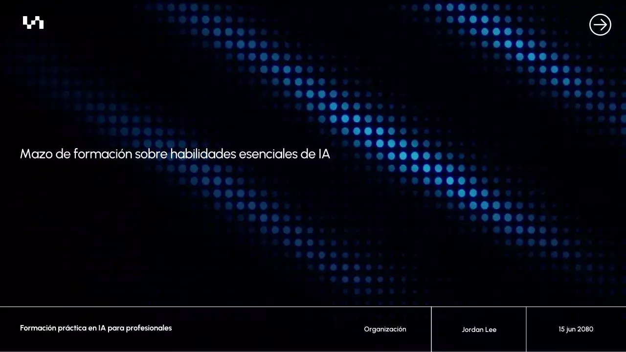 Presentación del documento del curso Blue Modern AI