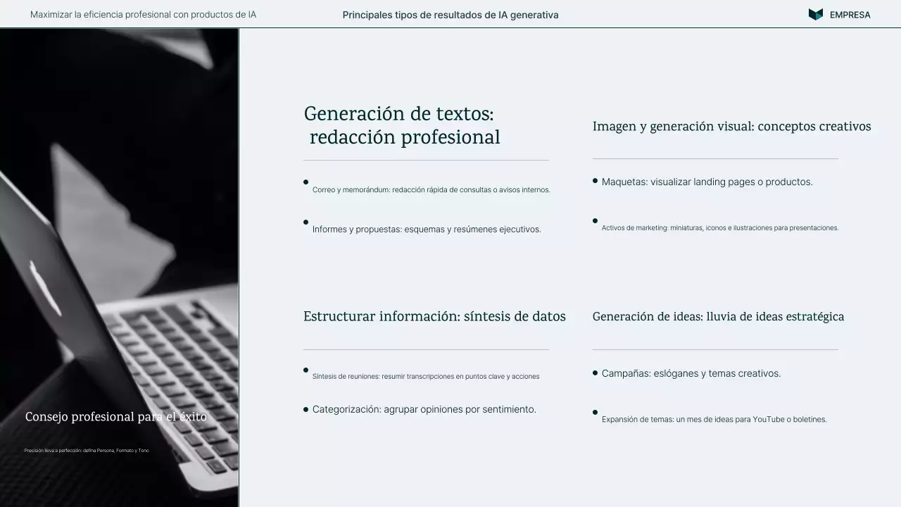 Presentación del curso de IA moderna de la Armada