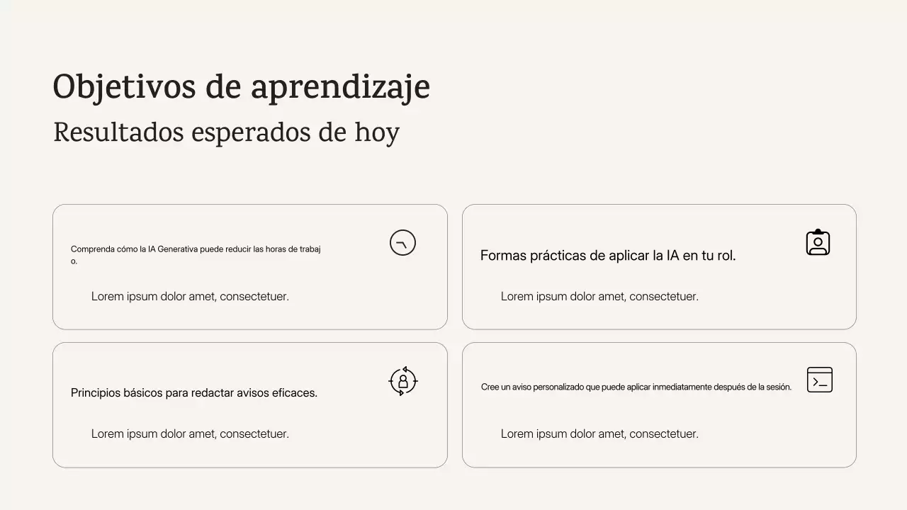 Anuncio del curso de IA moderna y azul