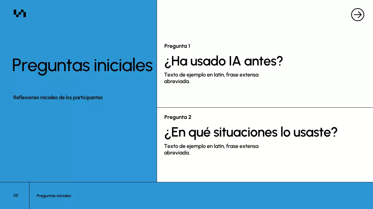 Presentación del documento del curso Blue Modern AI