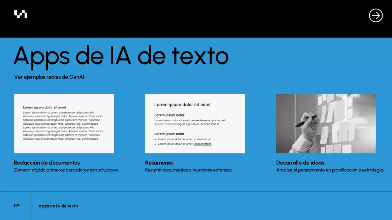 Presentación del documento del curso Blue Modern AI