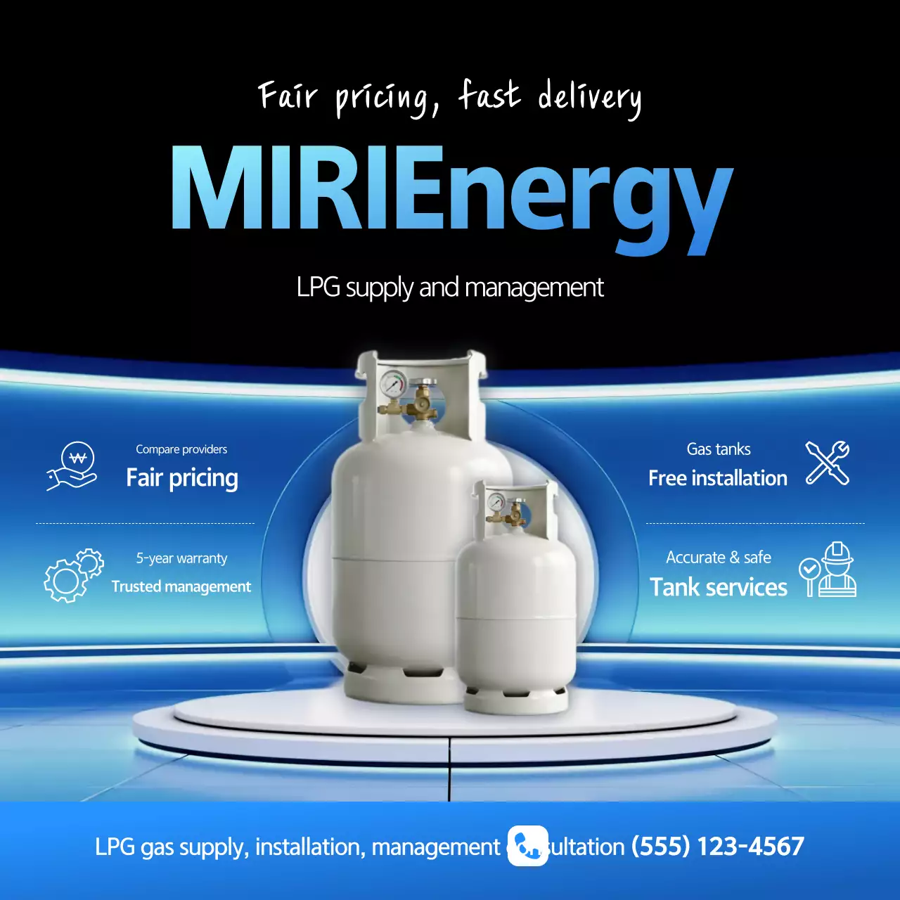 Anúncio da Blue Modern Energy