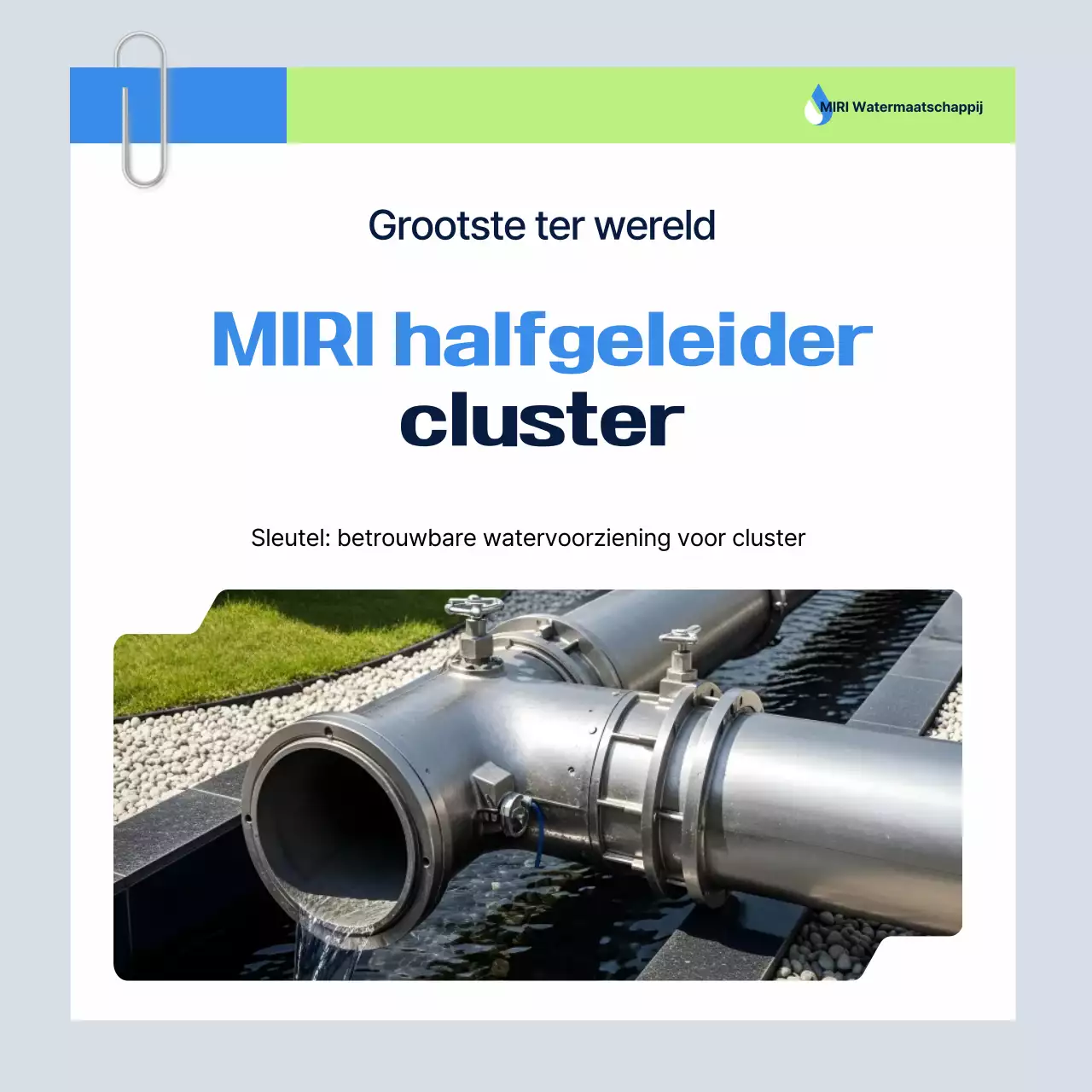 Hemelsblauwe moderne industriële promotie