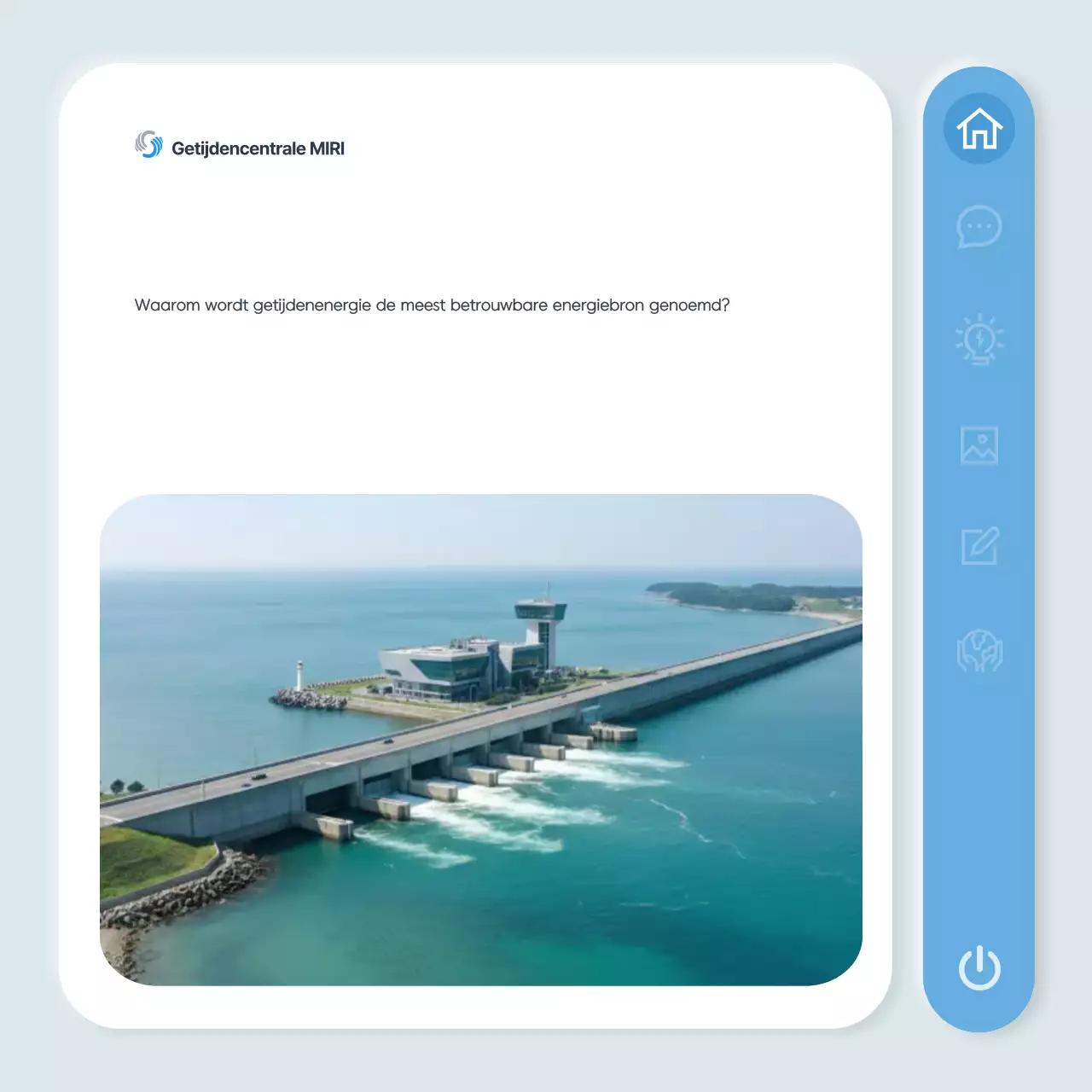 Sky Blue Moderne Energie Informatieoverdracht