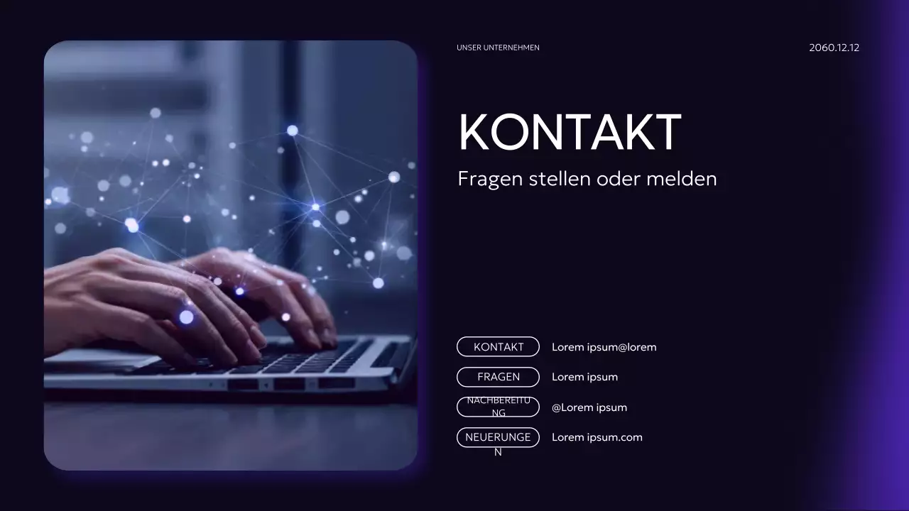 Präsentation des Purple Modern AI-Kurses