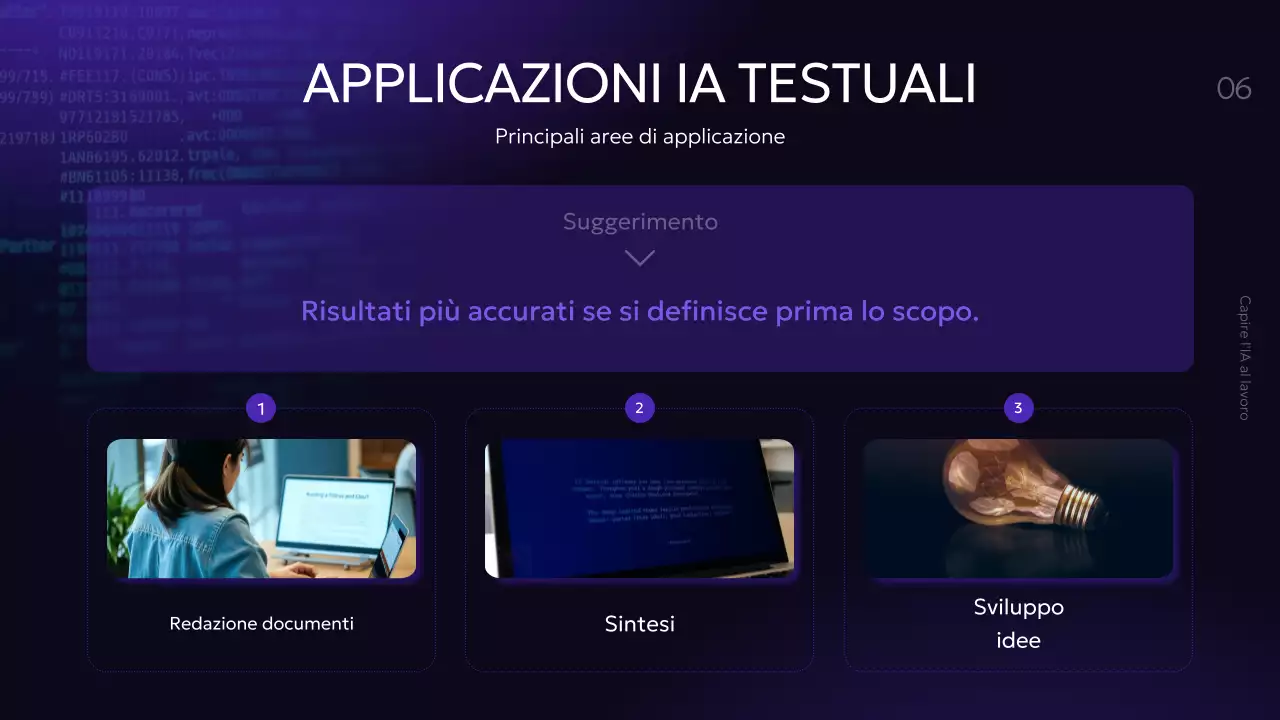 Presentazione del corso di intelligenza artificiale moderna viola
