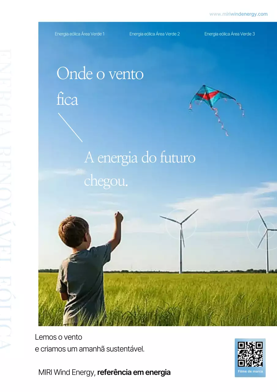 Anúncio da Sky Blue Modern Energy