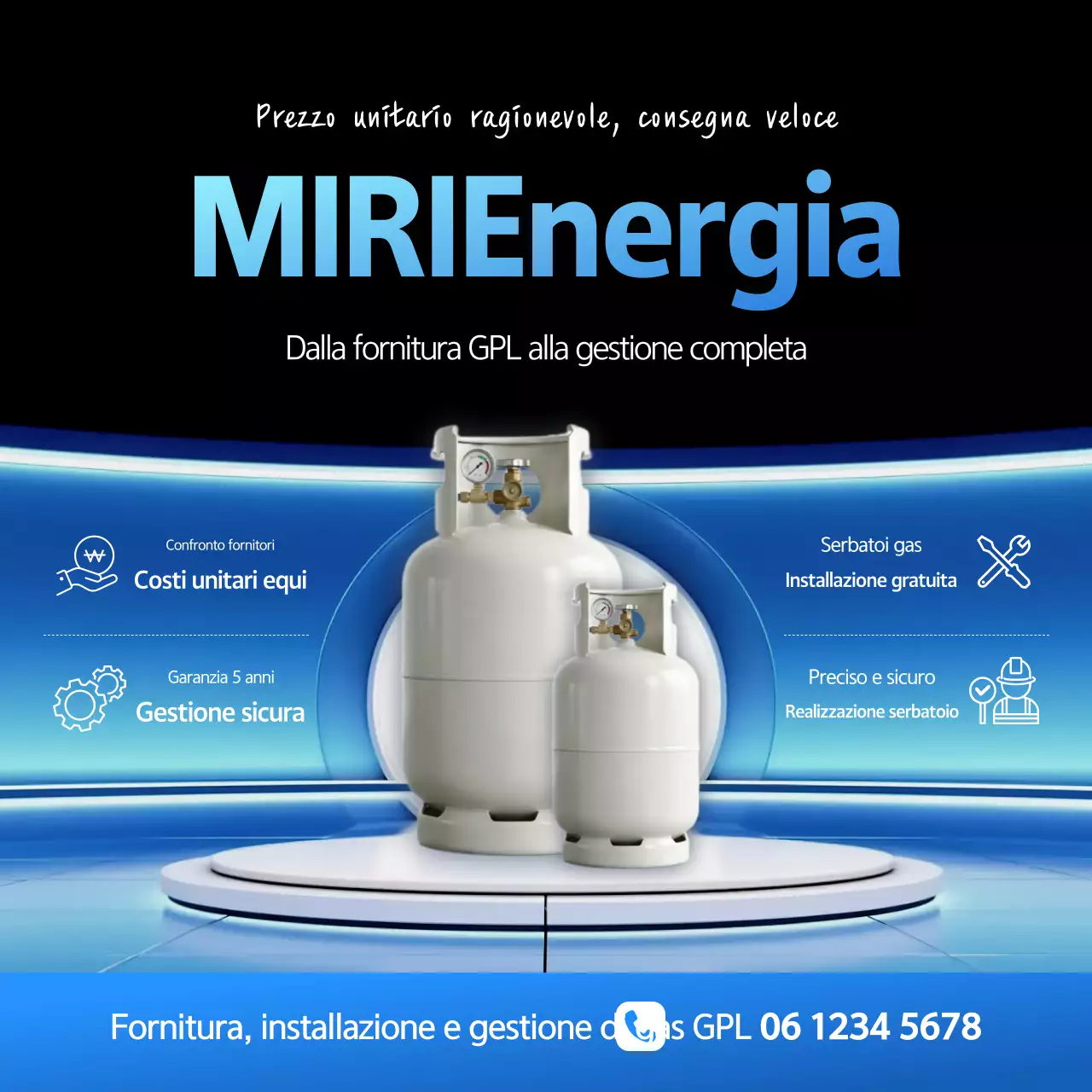 Pubblicità Blue Modern Energy