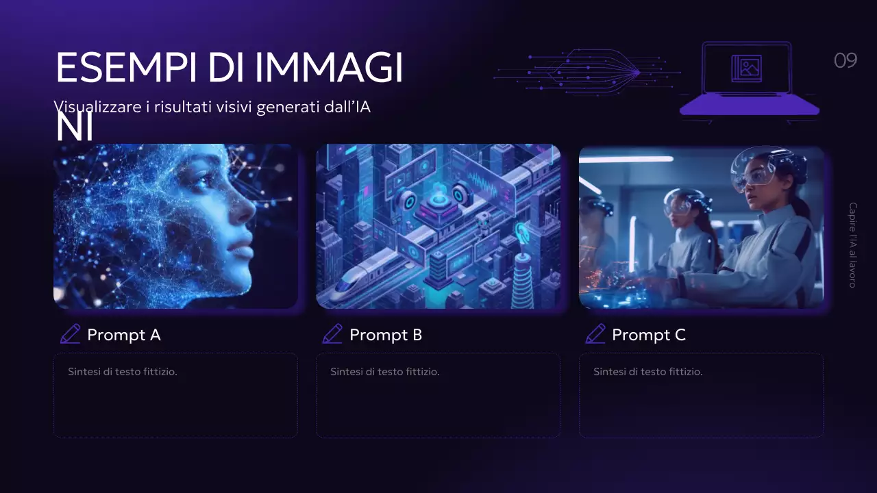 Presentazione del corso di intelligenza artificiale moderna viola