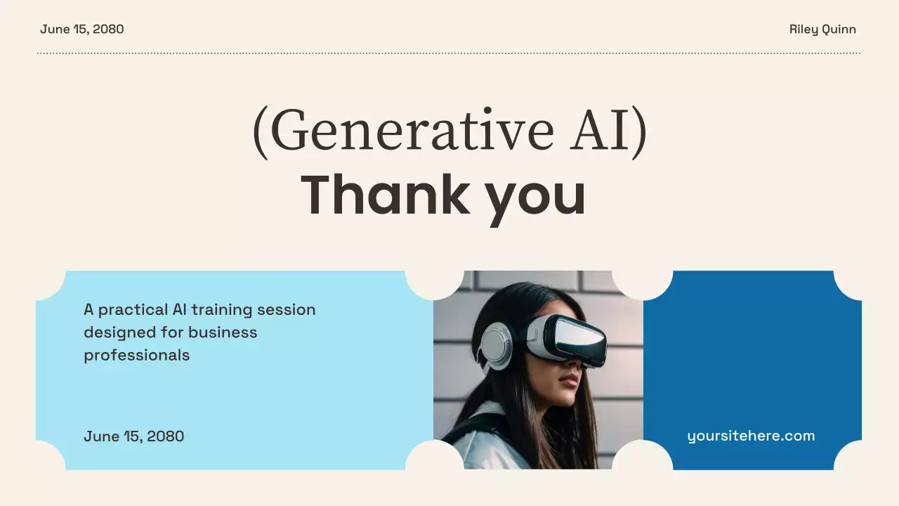 베이지색 현대 AI 교육 프레젠테이션