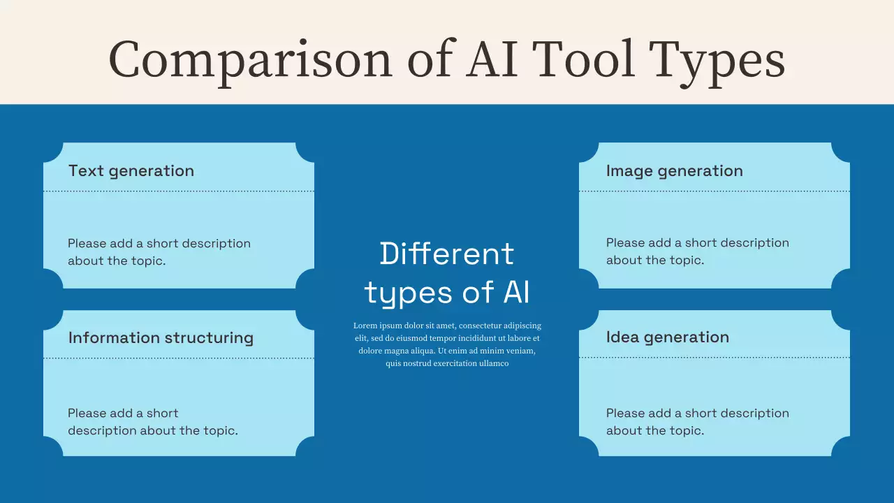 베이지색 현대 AI 교육 프레젠테이션