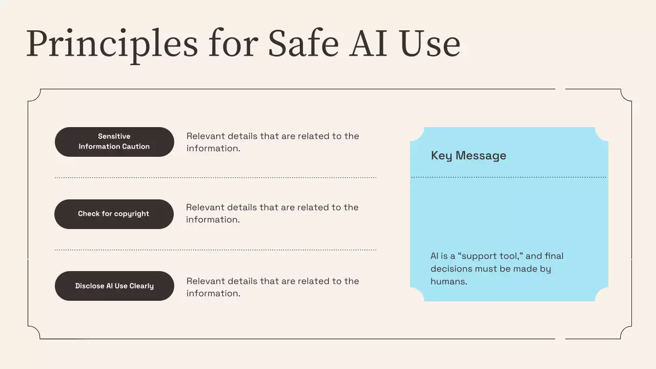 베이지색 현대 AI 교육 프레젠테이션