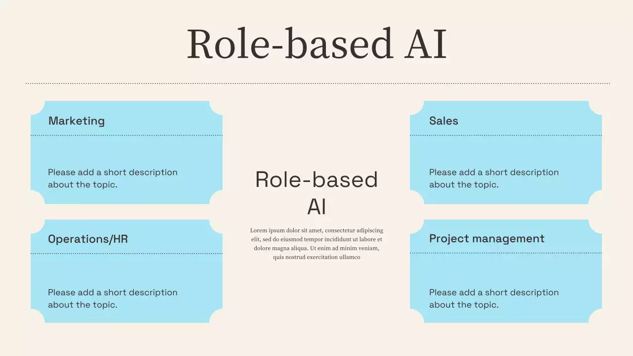 베이지색 현대 AI 교육 프레젠테이션