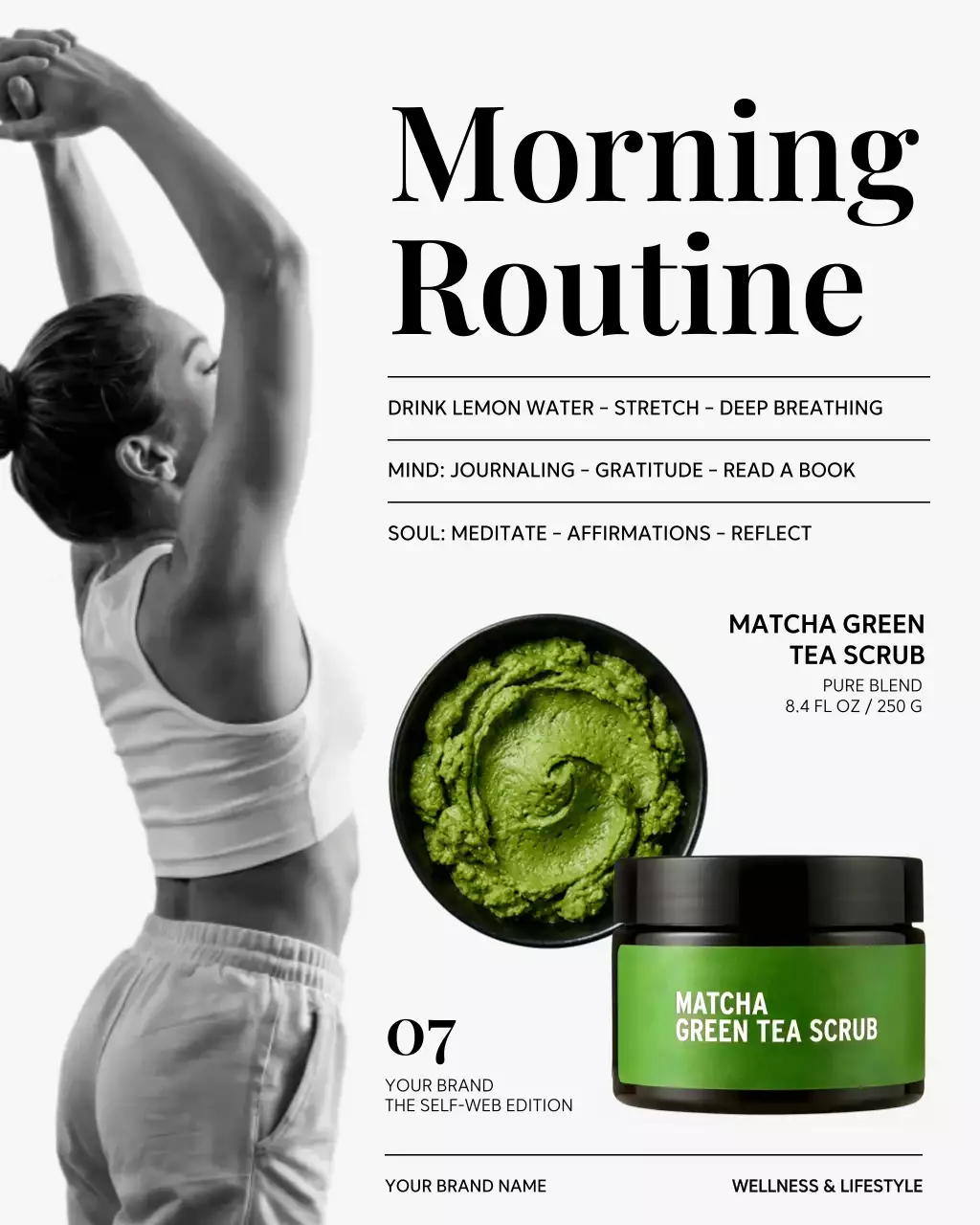 Grey And Green Modern Wellness Guide