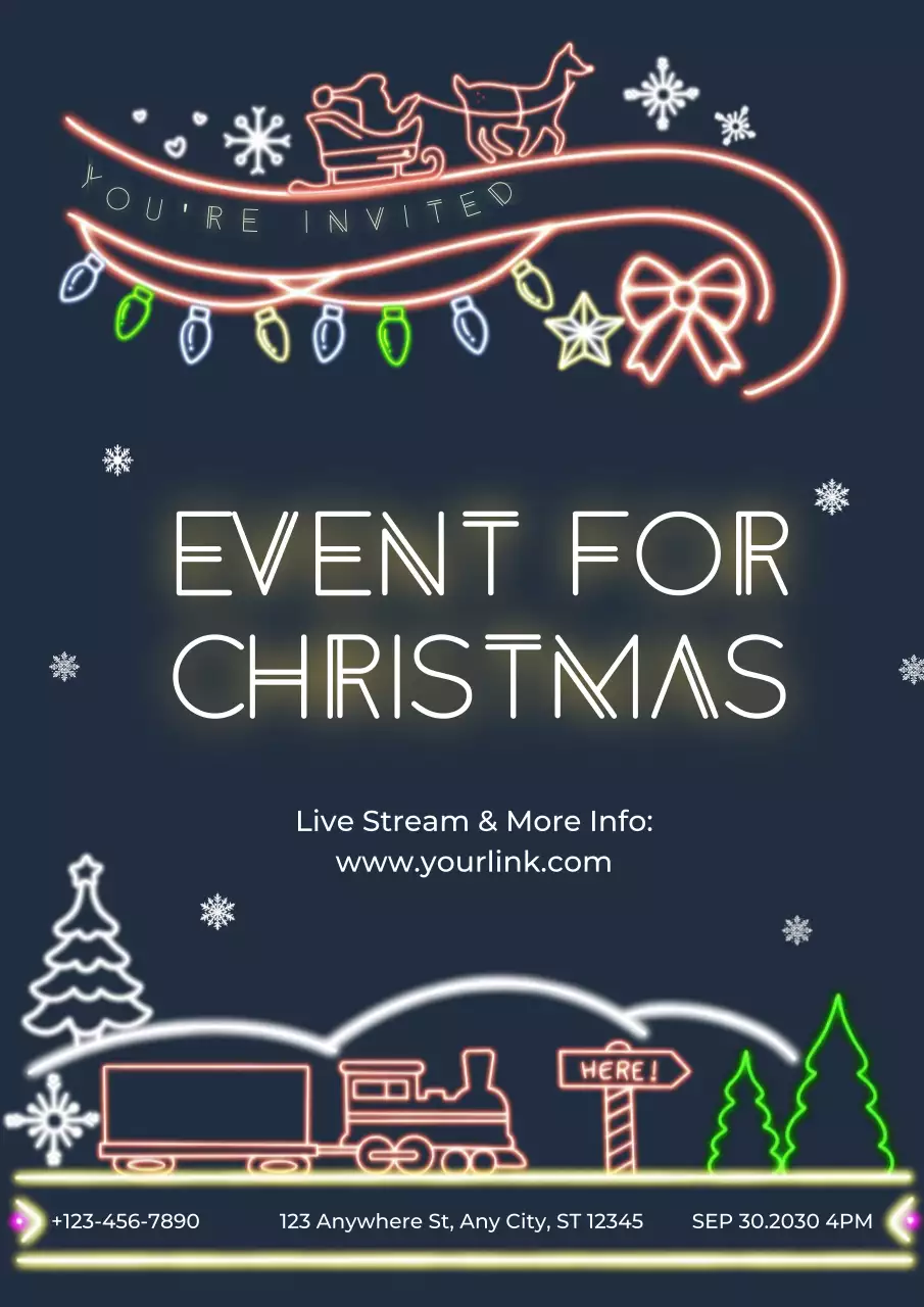 네온 팝 크리스마스 이벤트