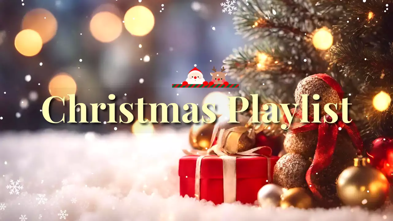 빨강 심플 크리스마스 홍보