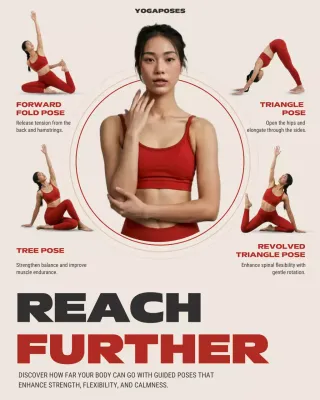 Red Modern Yoga Guide