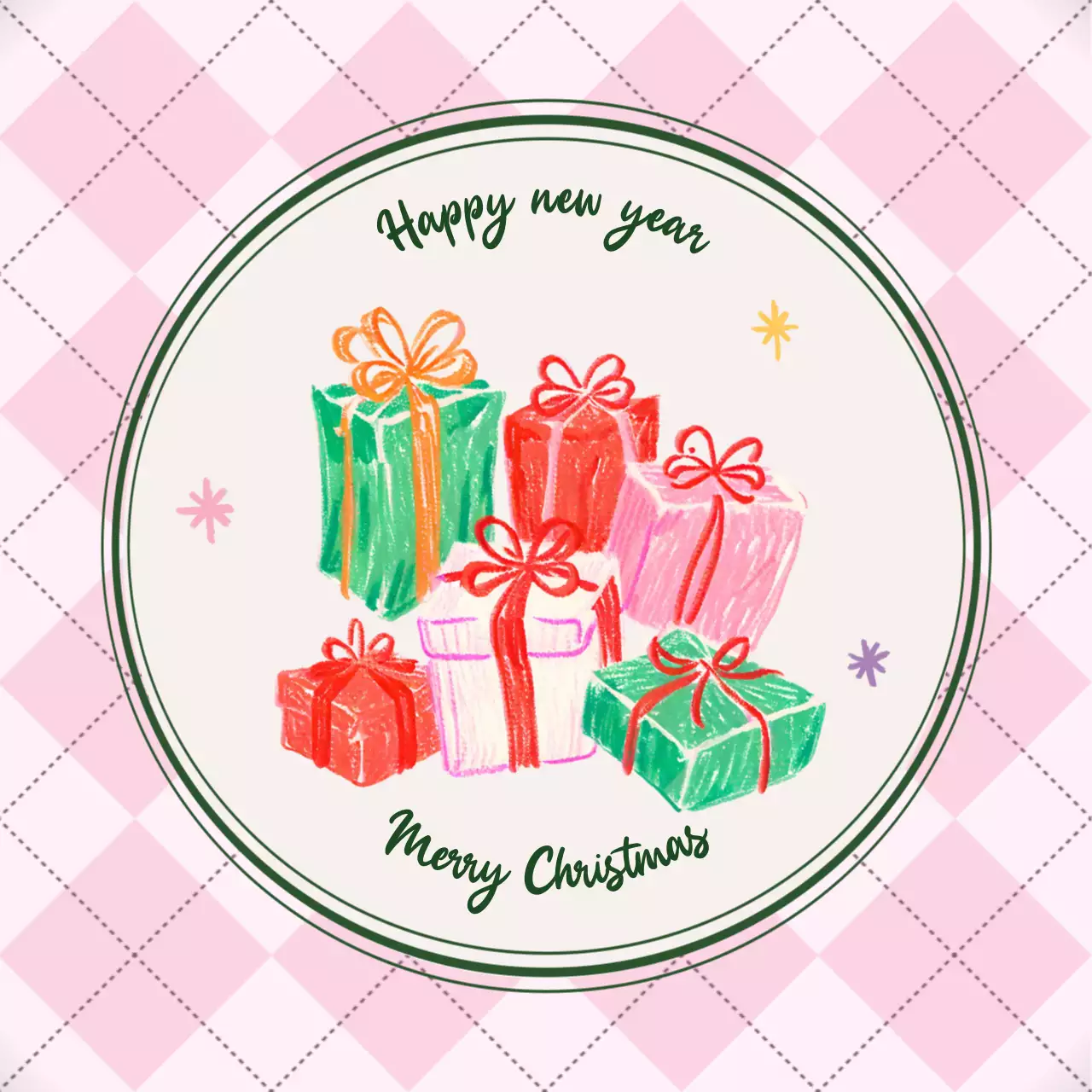 핑크와 초록의 아기자기한 크리스마스 행사