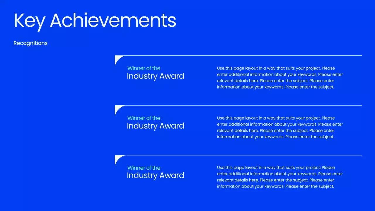 블루 프로페셔널 타운홀 미팅 프레젠테이션