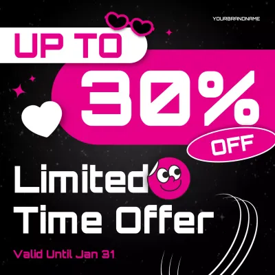 pink modern sale promotion