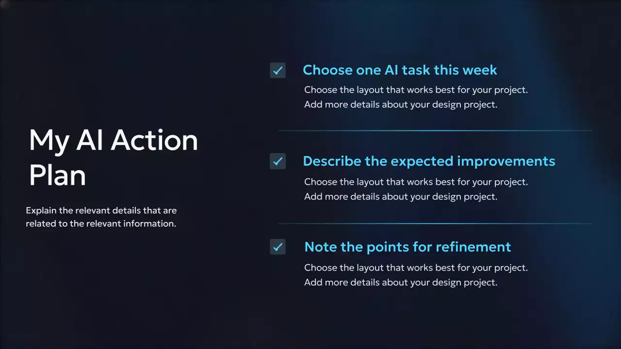 Presentasi Kursus AI Modern Biru
