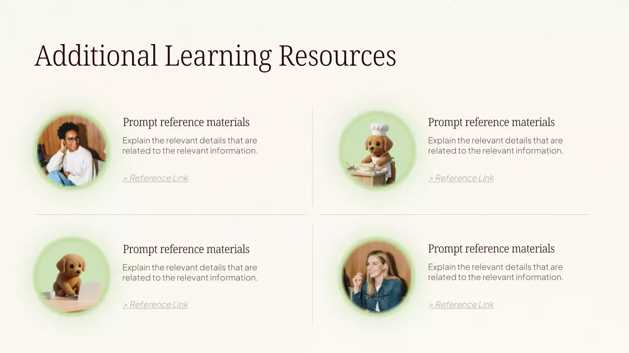 Presentasi Kursus AI Modern Warna Krem