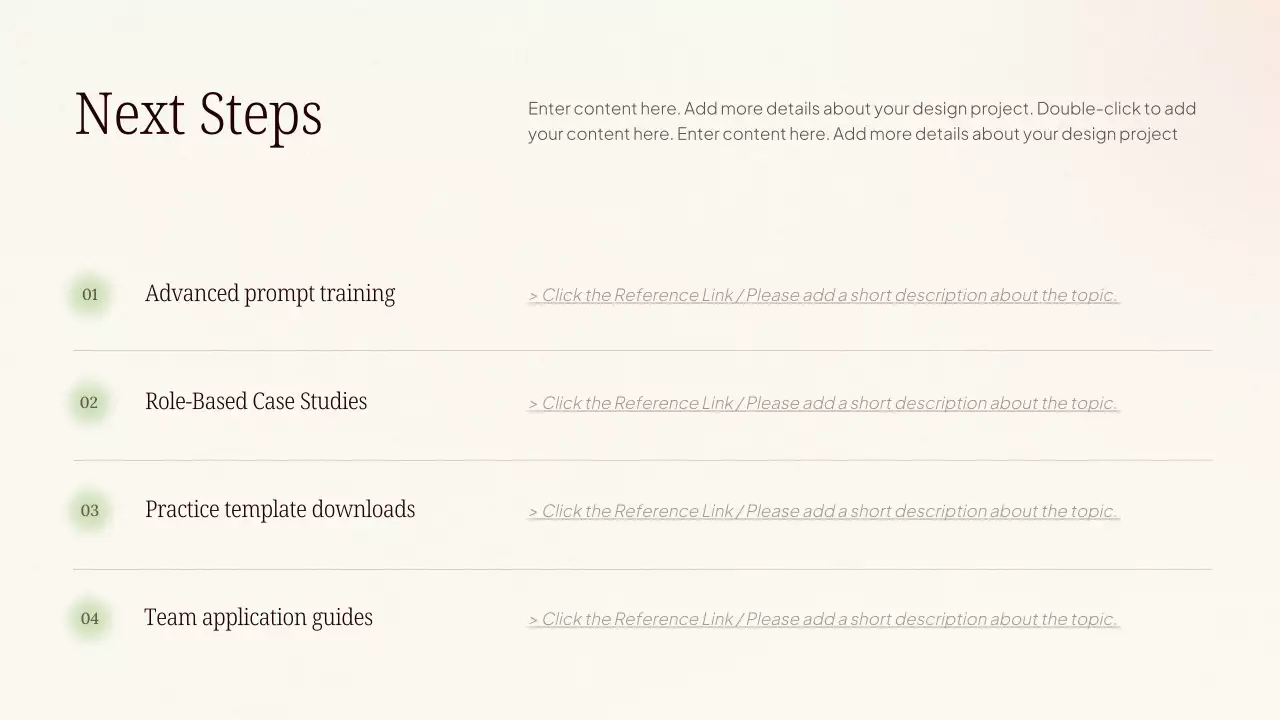 Presentasi Kursus AI Modern Warna Krem