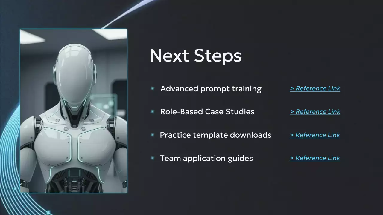 Presentasi Kursus AI Modern Biru