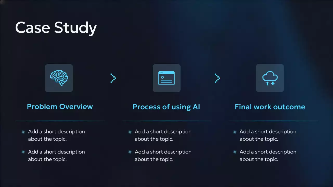 Presentasi Kursus AI Modern Biru