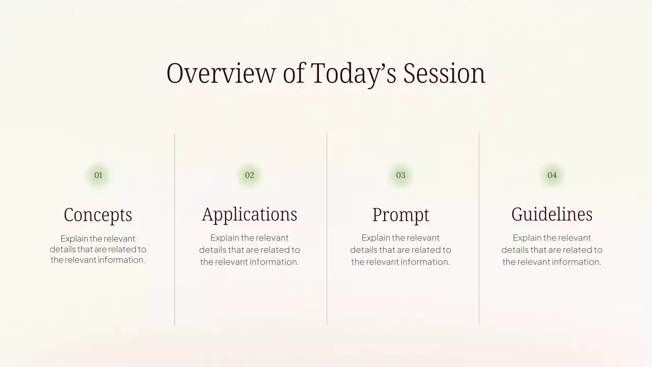 Presentasi Kursus AI Modern Warna Krem