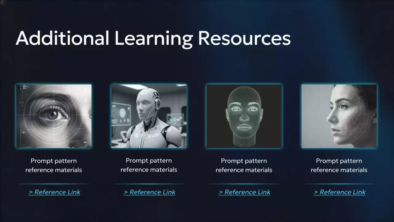 Presentasi Kursus AI Modern Biru