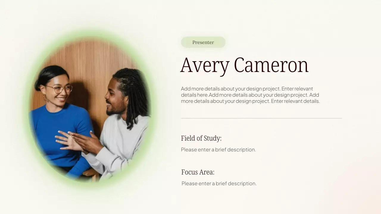 Presentasi Kursus AI Modern Warna Krem