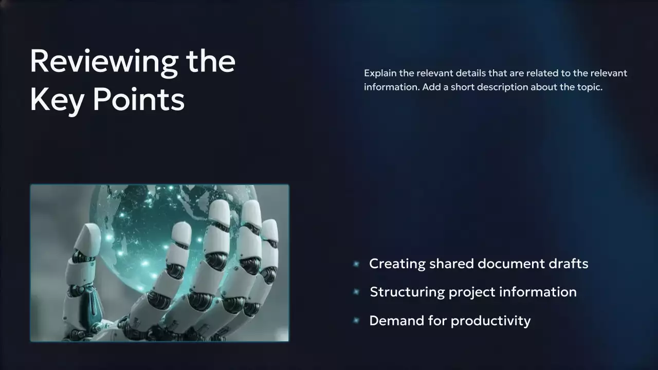 Presentasi Kursus AI Modern Biru