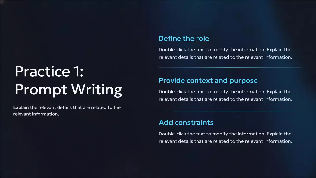 Presentasi Kursus AI Modern Biru