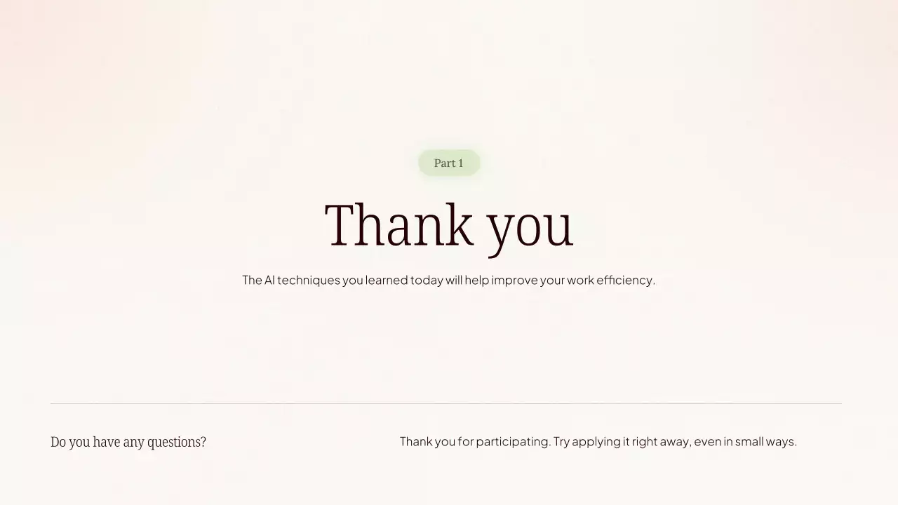 Presentasi Kursus AI Modern Warna Krem