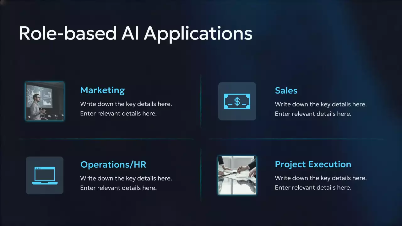 Presentasi Kursus AI Modern Biru