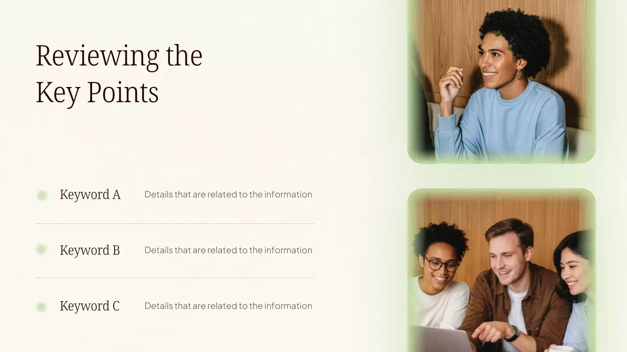 Presentasi Kursus AI Modern Warna Krem