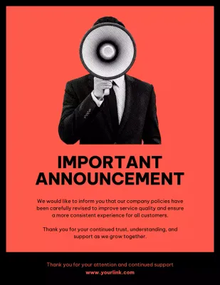 흑인 현대인 공지 안내문