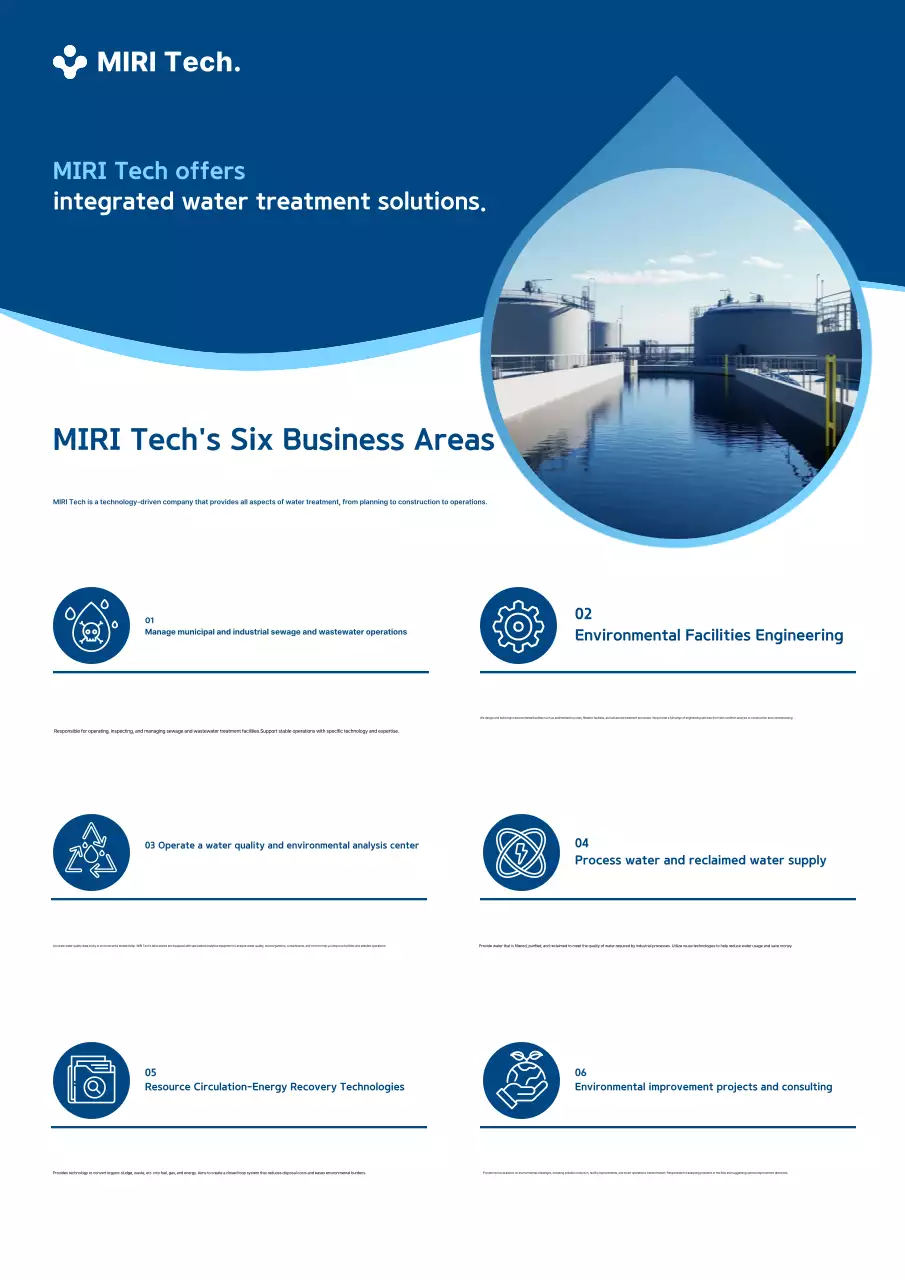 Thúc đẩy các giải pháp xử lý nước hiện đại thân thiện với môi trường.