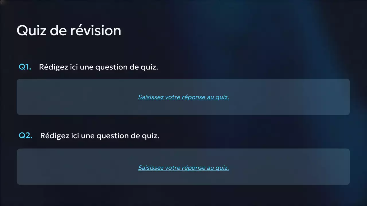 Présentation du cours Blue Modern AI