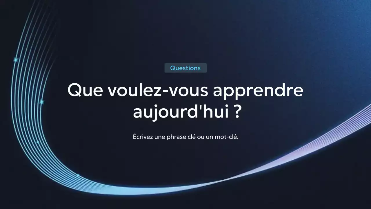 Présentation du cours Blue Modern AI