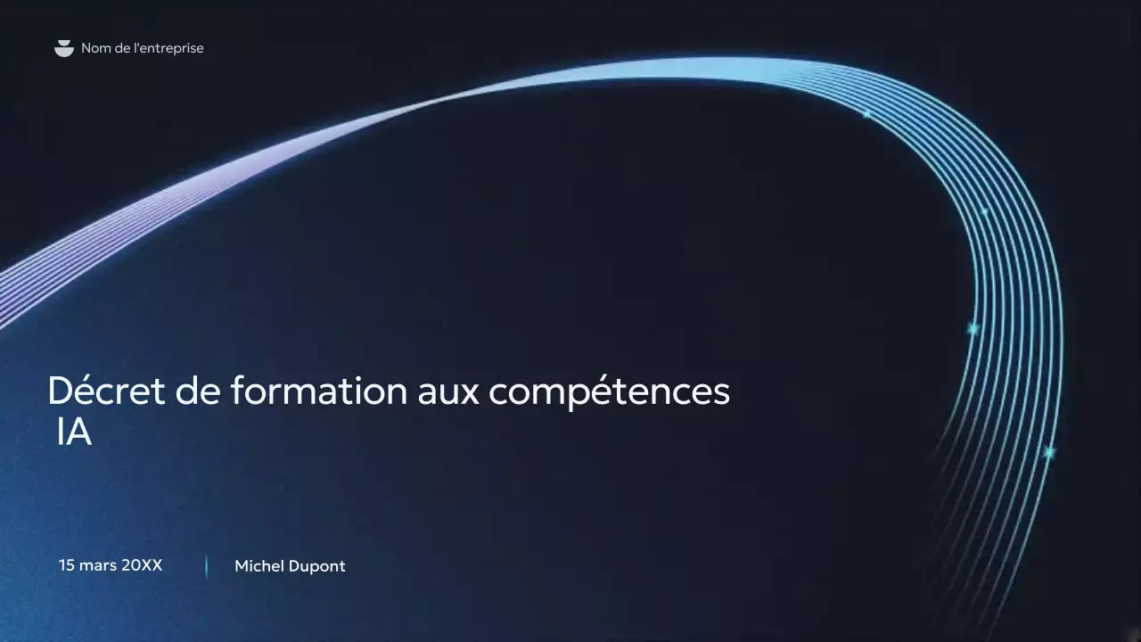 Présentation du cours Blue Modern AI