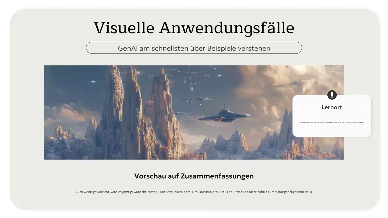 Einladung zum beige minimalistischen KI-Kurs Präsentation