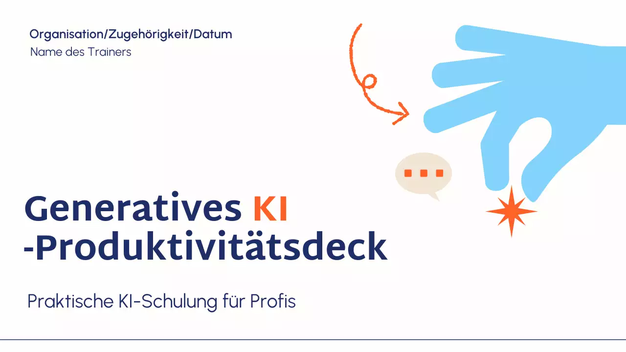 Präsentation des Blue Modern AI Kursleitfadens