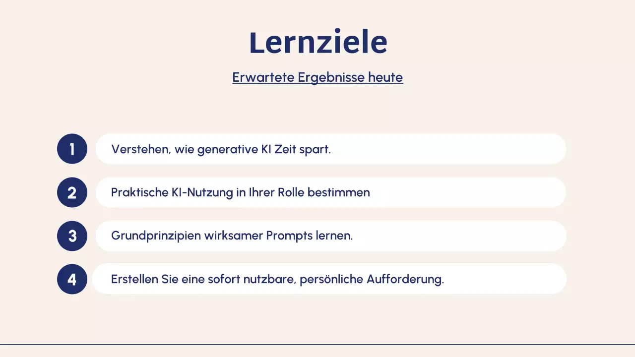 Präsentation des Blue Modern AI Kursleitfadens