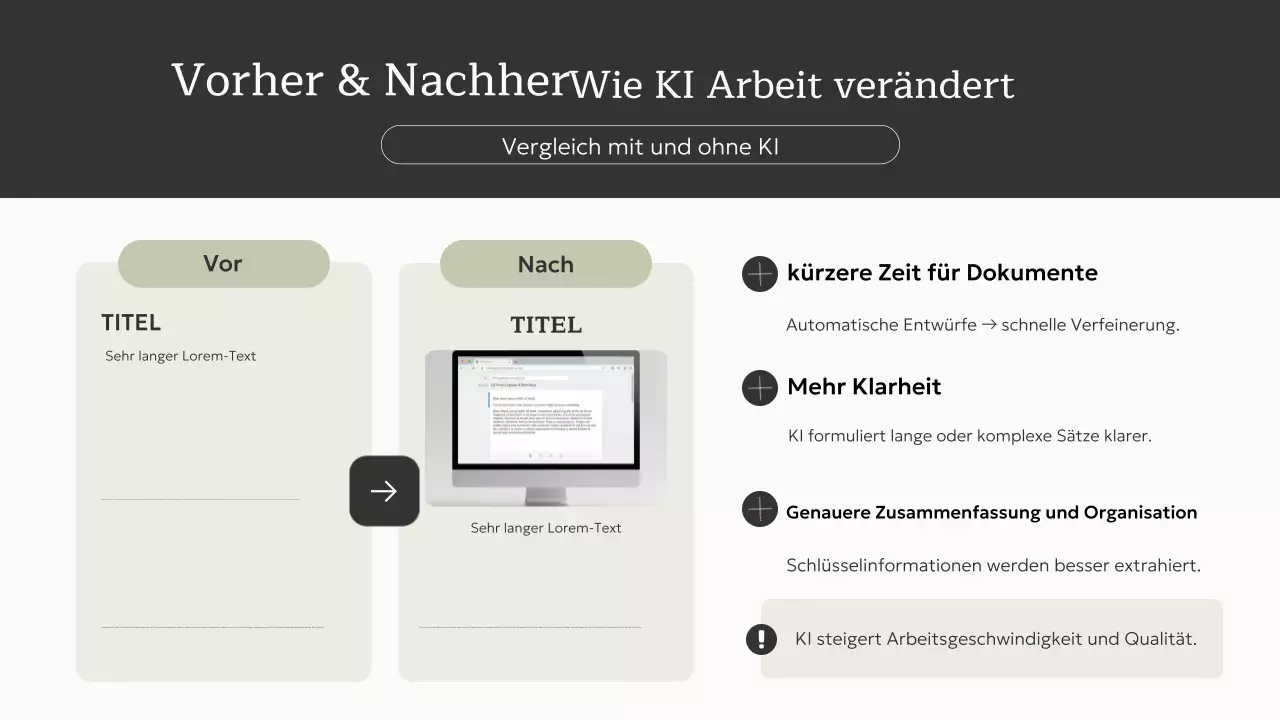 Einladung zum beige minimalistischen KI-Kurs Präsentation