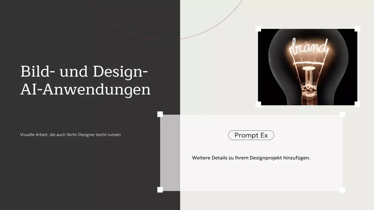 Einladung zum beige minimalistischen KI-Kurs Präsentation