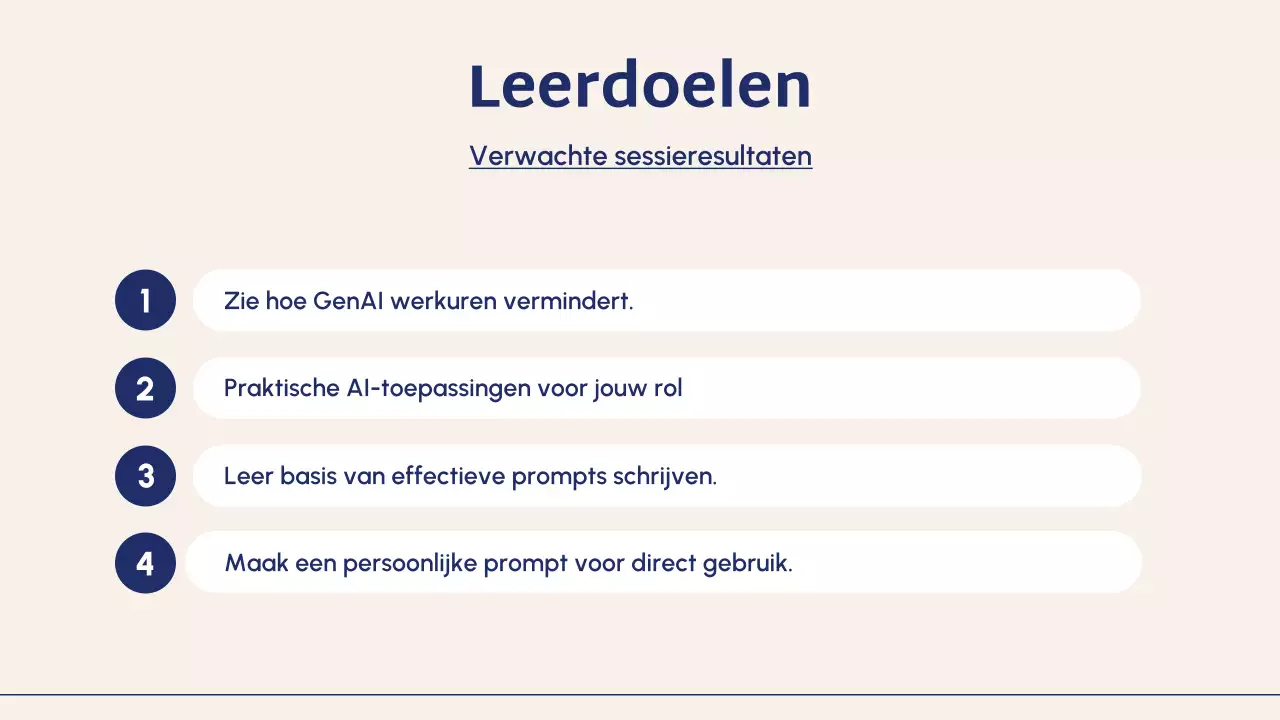 Blue Modern AI cursushandleiding presentatie